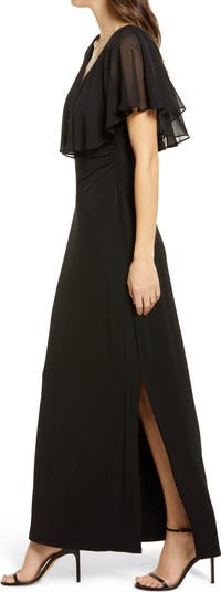 Flutter Sleeve V-Neck Dress
