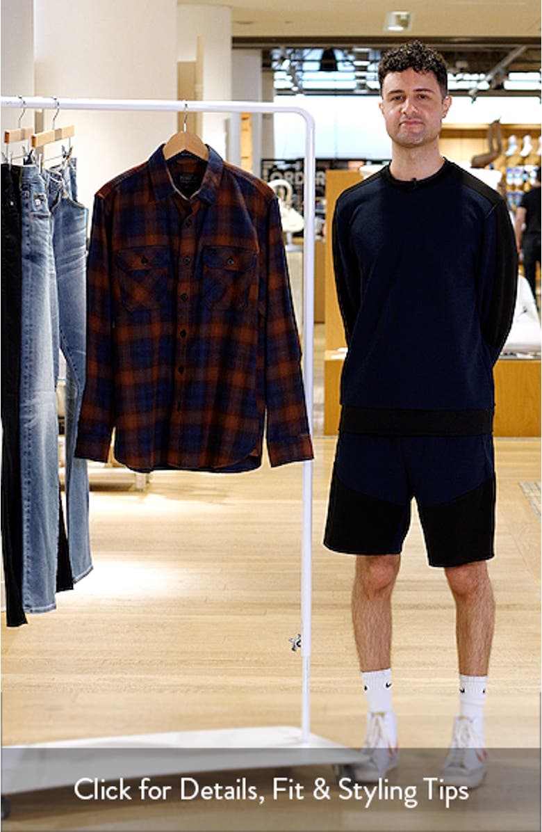 Burnside Plaid Flannel Button-Up Shirt, sales video thumbnail