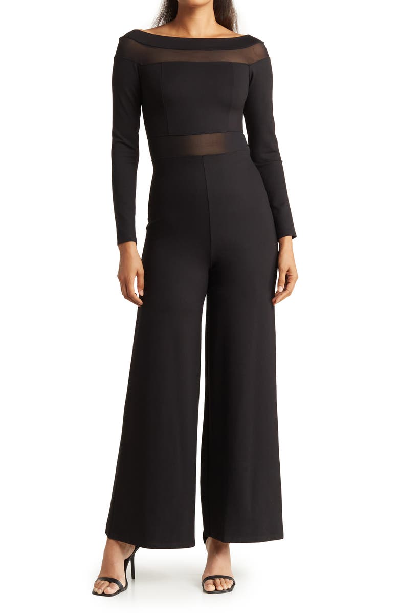 Love By Design Coleen Off the Shoulder Jumpsuit, Main, color, 