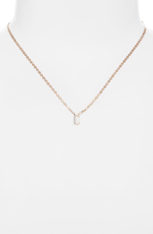 Lana 14k Gold Diamond Initial Pendant Necklace In Multi