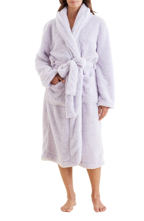 Papinelle Cosy Plush Mid Length Robe in Misty Lilac 