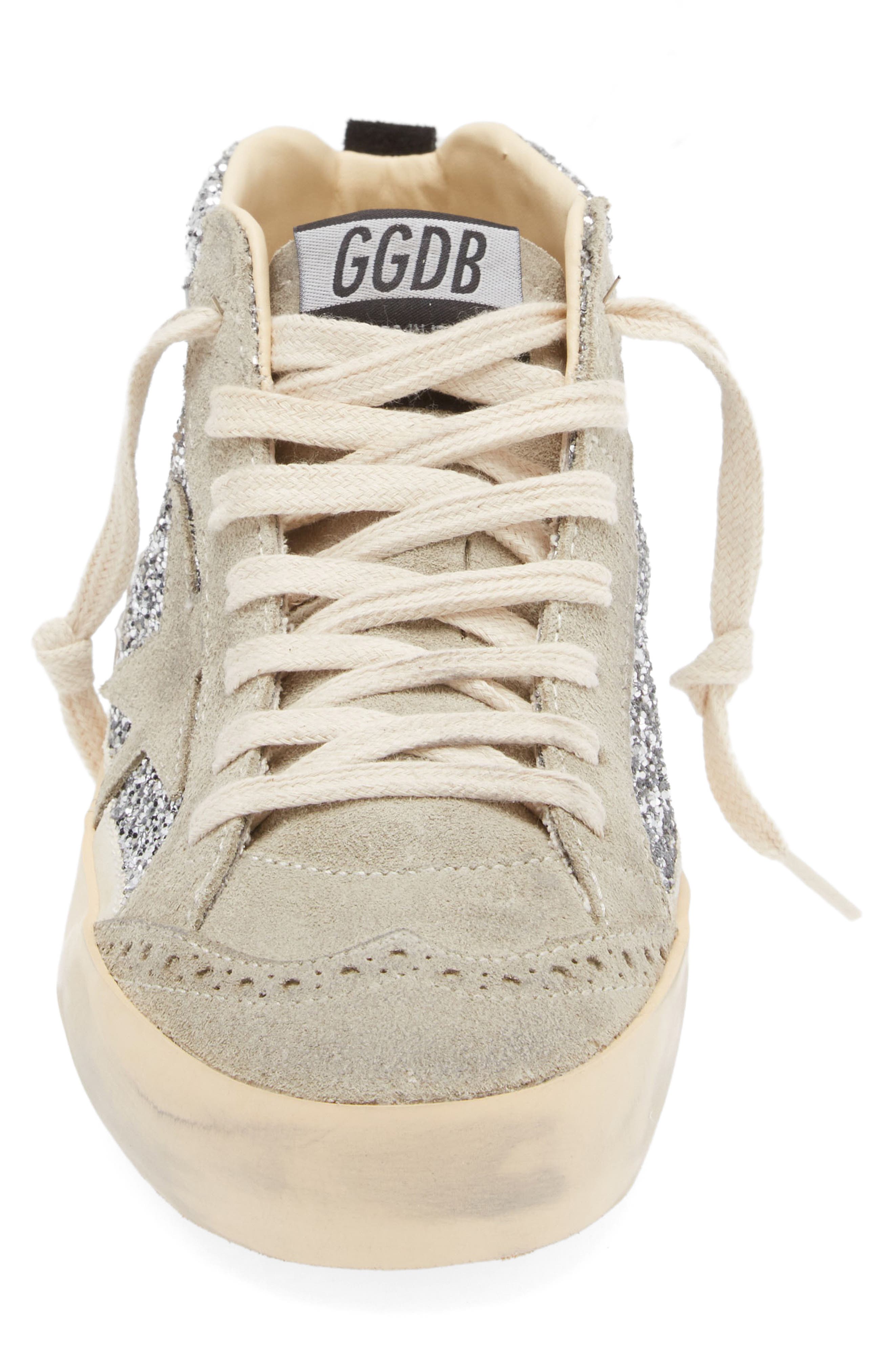 Golden Goose Mid Star Glitter Sneaker, Alternate, color, 