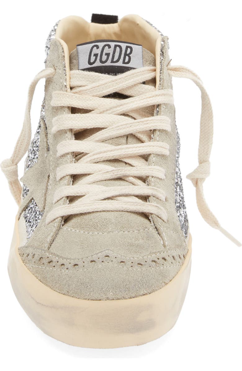 Golden Goose Mid Star Glitter Sneaker, Alternate, color,