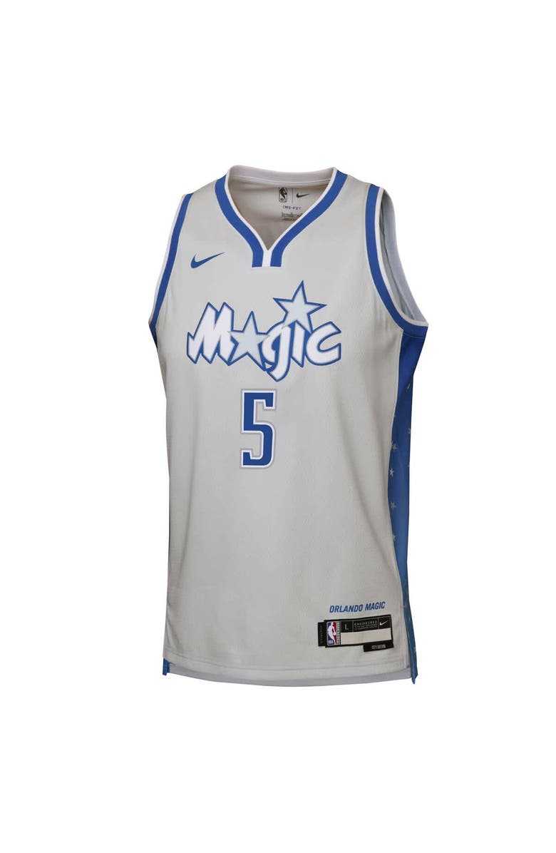 Nike Youth Nike Paolo Banchero Silver Orlando Magic 2025/26 City Edition Swingman Jersey, Alternate, color, Silver