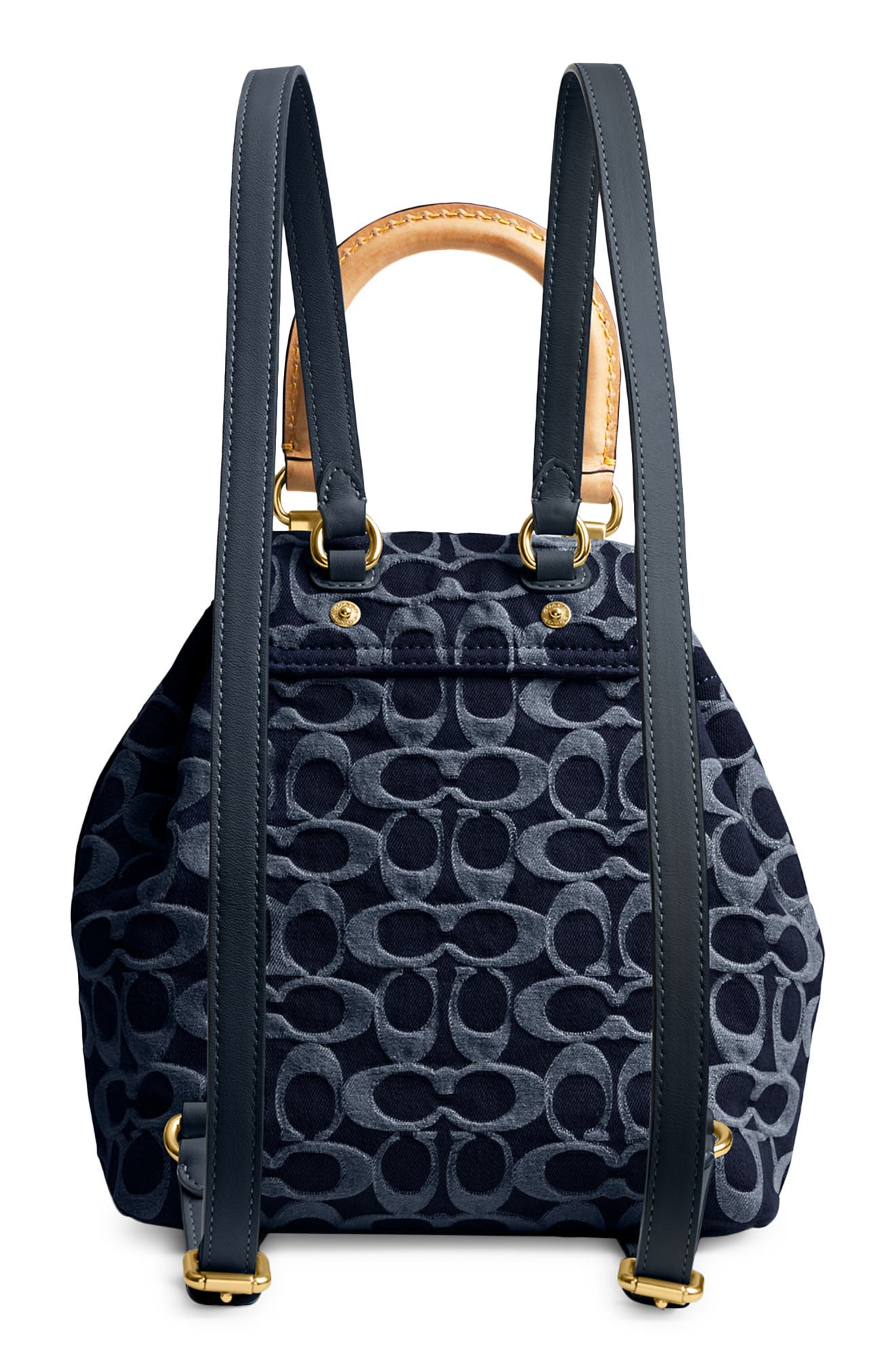 COACH Riya Denim Backpack, Alternate, color, 