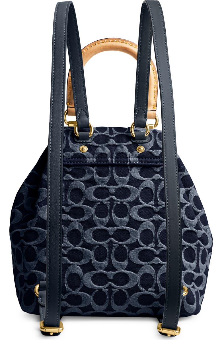 COACH Riya Denim Backpack, Alternate, color,