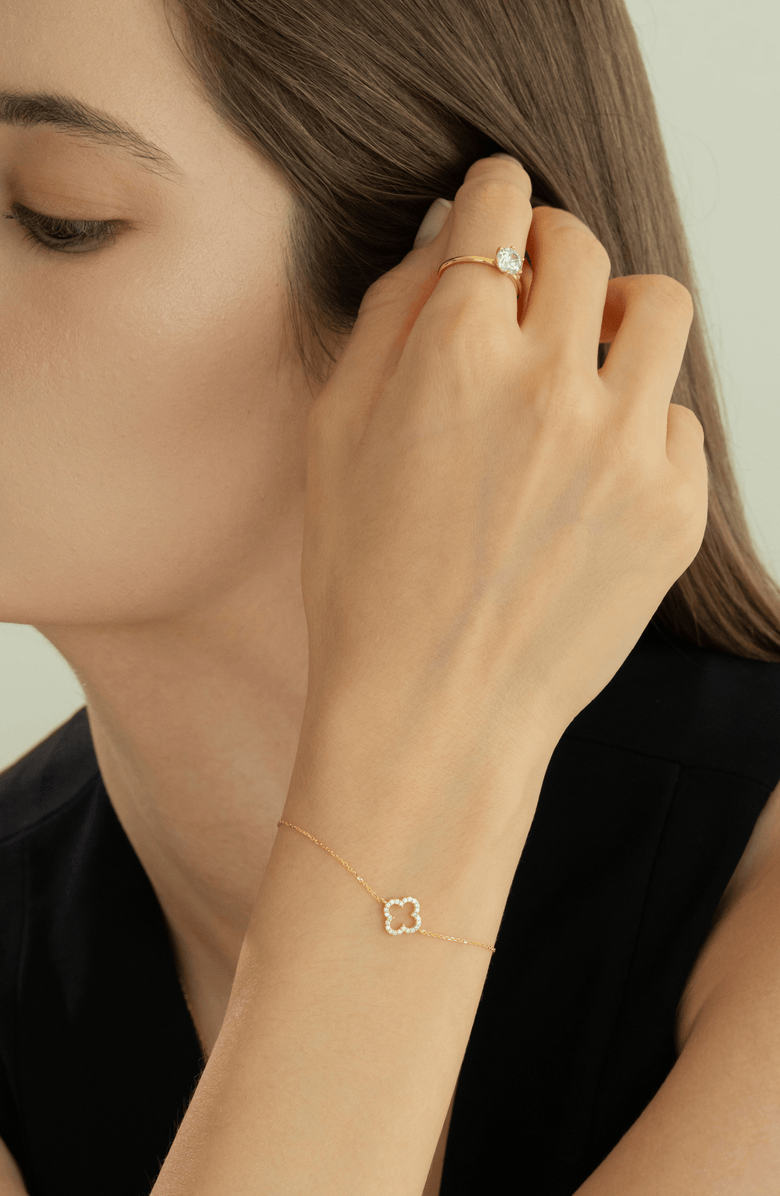 Bearfruit Jewelry 18k Gold Plated Sterling Silver Everyday Shine Ring Set Holiday Gift Guide, Alternate, color, Silver