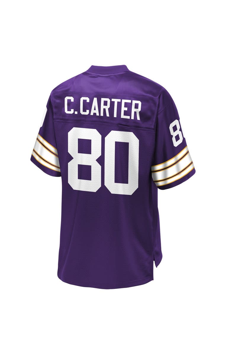 FANATICS Men's NFL Pro Line Chris Carter Purple Minnesota Vikings Retired Player Replica Jersey, Alternate, color, 