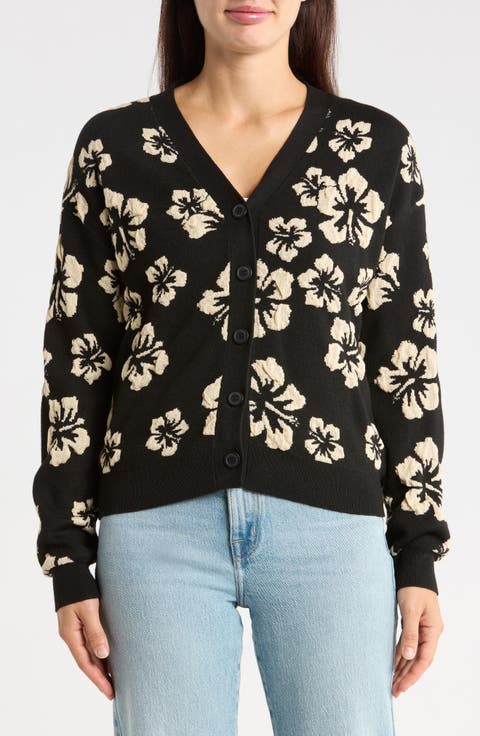 Floral Hibiscus Cardigan