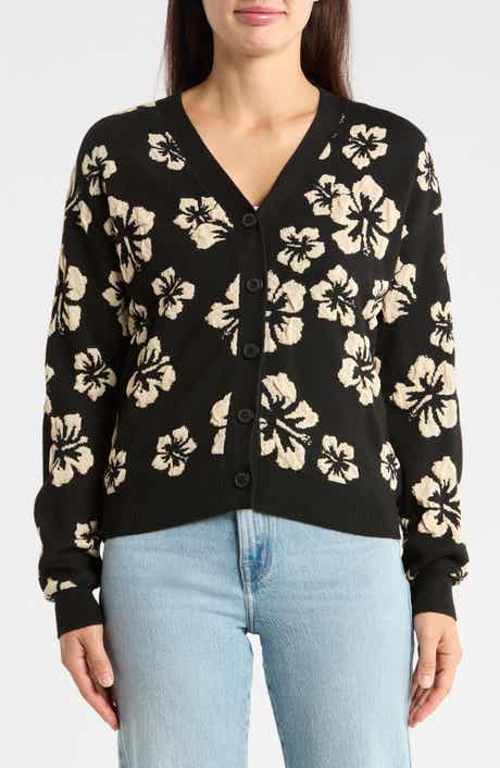 Floral Hibiscus Cardigan