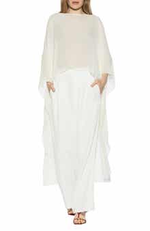 Junia Cover-Up High-Low Chiffon Top