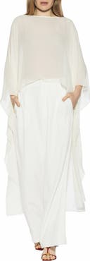 Alexia Admor Junia Cover-Up High-Low Chiffon Top
