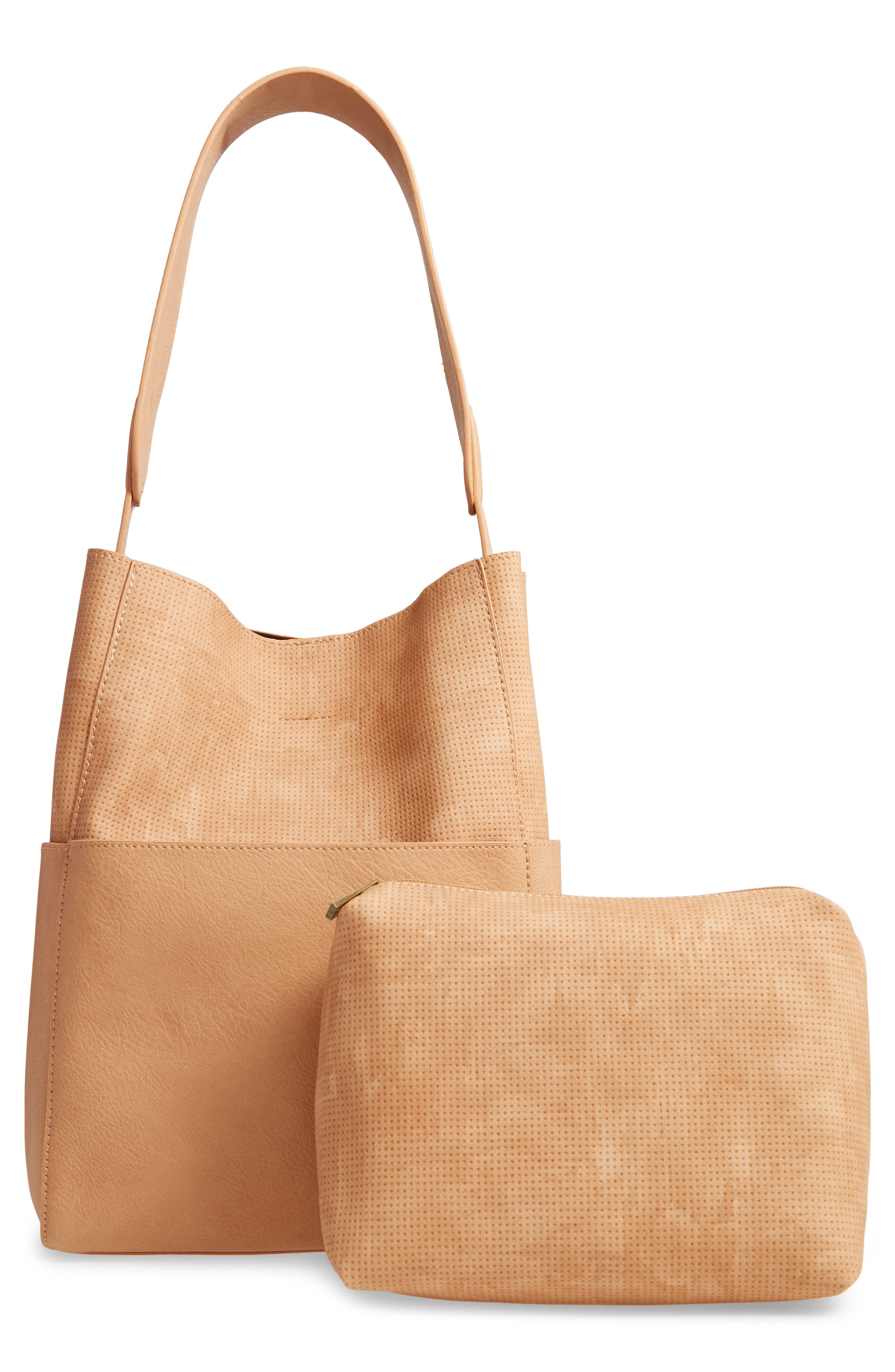 Soft Shoulder Bag, Alternate, color, BEIGE ANGORA