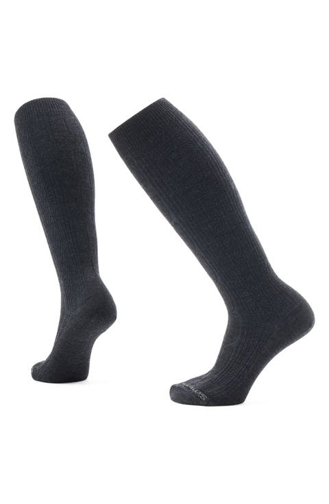 Everyday Wool Blend Cable Knee High Socks