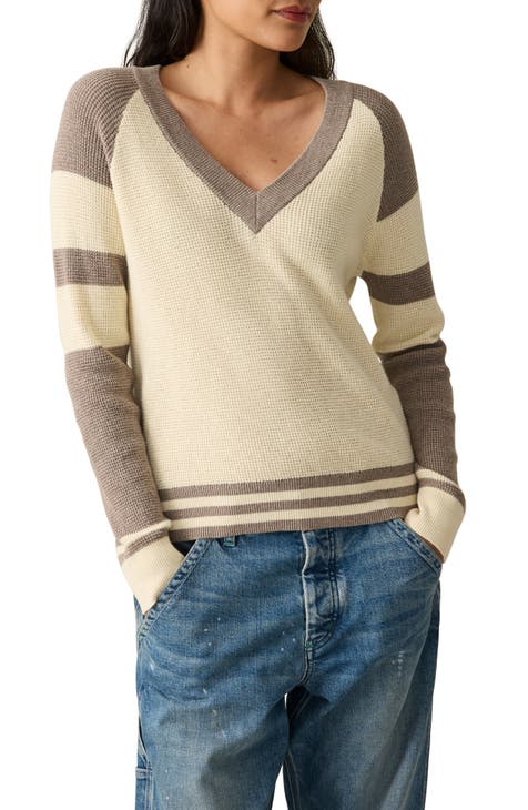 Nordstrom hotsell Cashmere Striped Asymmetrical Sweater