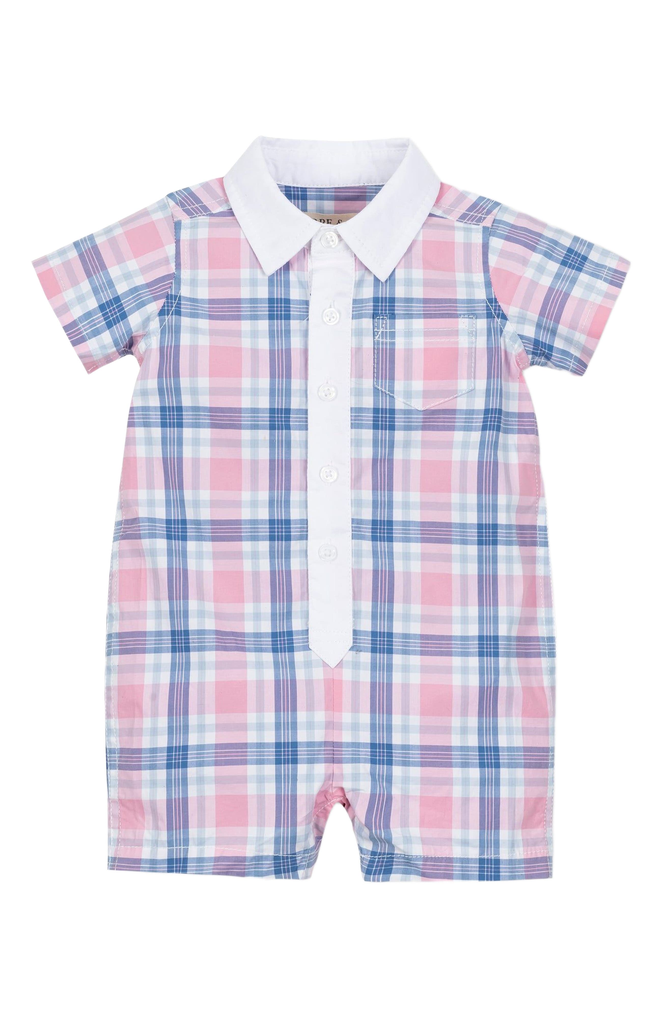 selected Fresh Pink and Blue Plaid