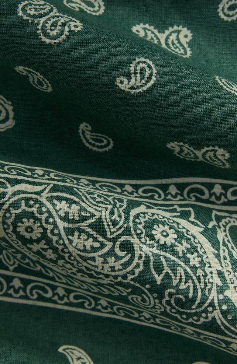 Polo Ralph Lauren Classic Fit Bandana Print Linen & Cotton Camp Shirt, Alternate, color, 