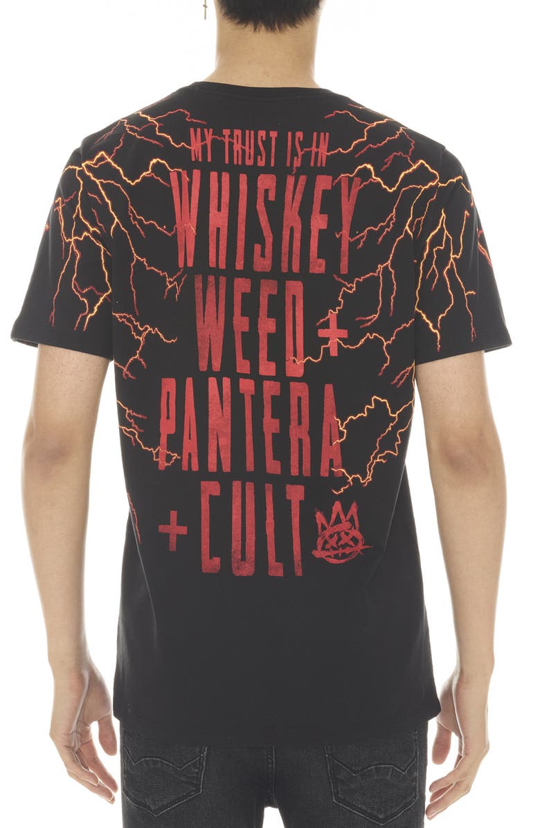 Cult of Individuality Pantera Whiskey Cotton Graphic Tee, Alternate, color, Black