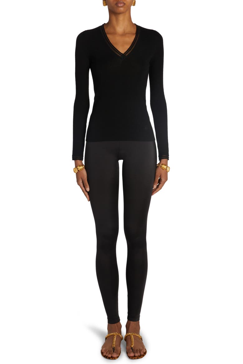 Signature Logo Leggings, Alternate, color, NAA BLACK