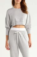 SPLITS59 Noah Crop Fleece Sweatshirt