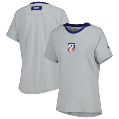 Women's Nike Gray USMNT Travel Raglan T-Shirt
