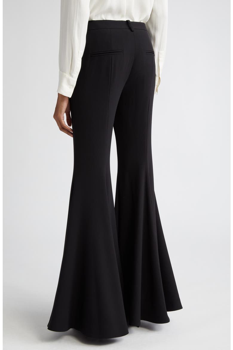Joplin Virgin Wool Bell Bottom Pants, Alternate, color, BLACK