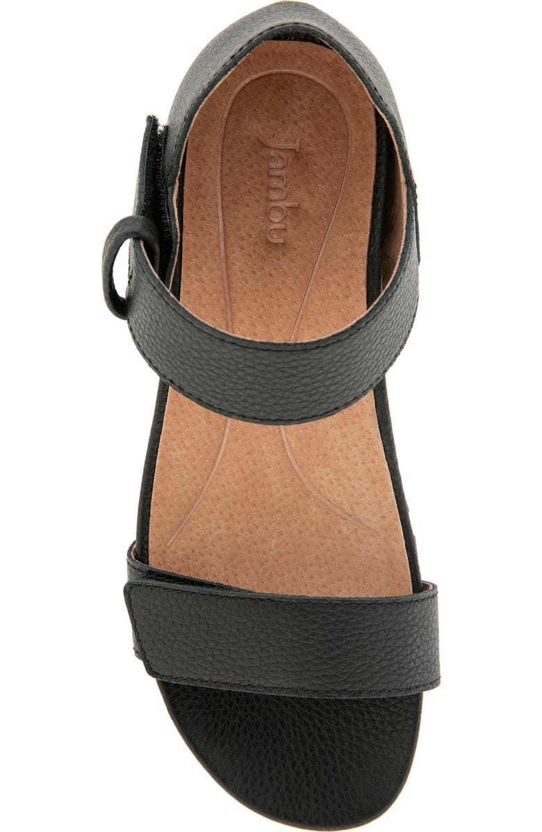 Jambu Linda Casual Wedge Sandal, Alternate, color, Black