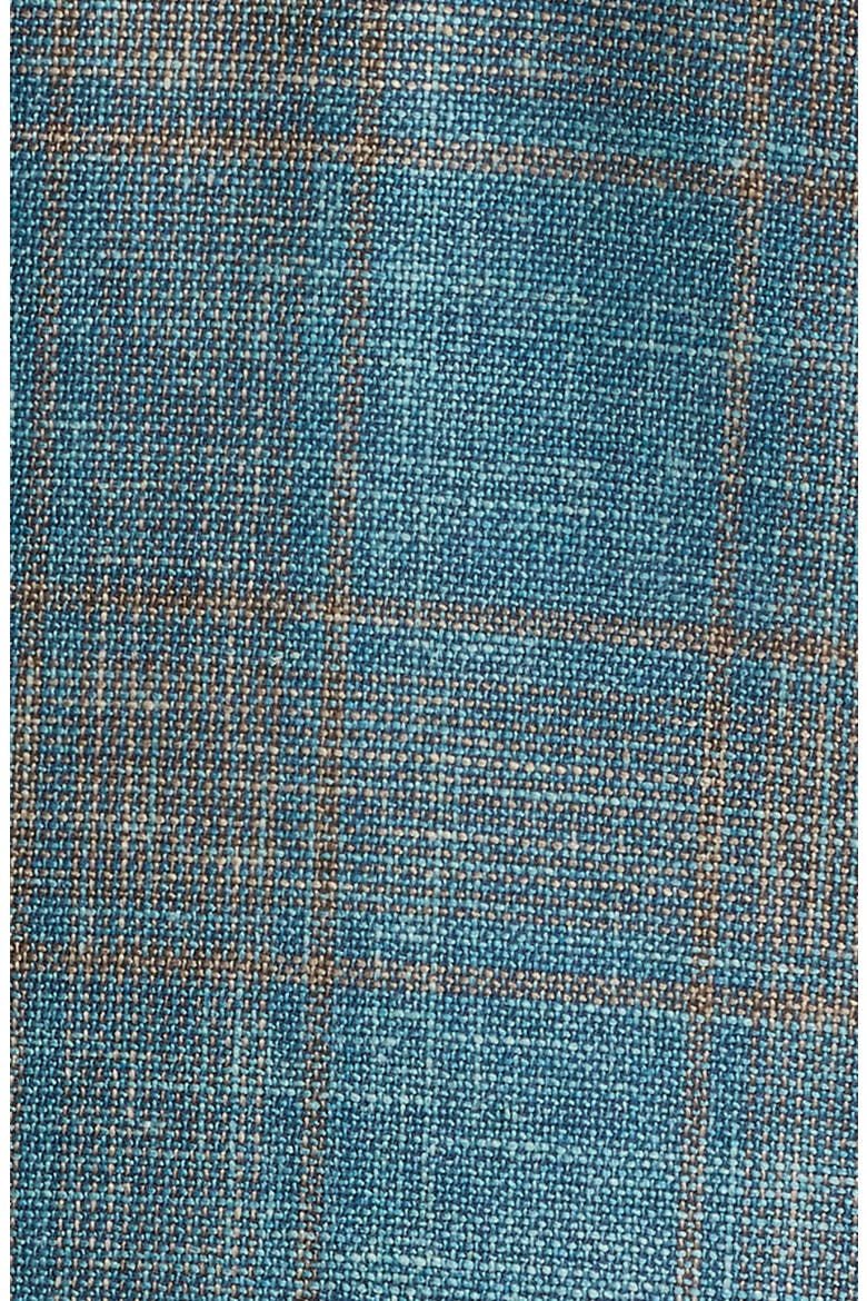 Hampton Teal Plaid Wool & Silk Blend Sport Coat, Alternate, color, TEAL