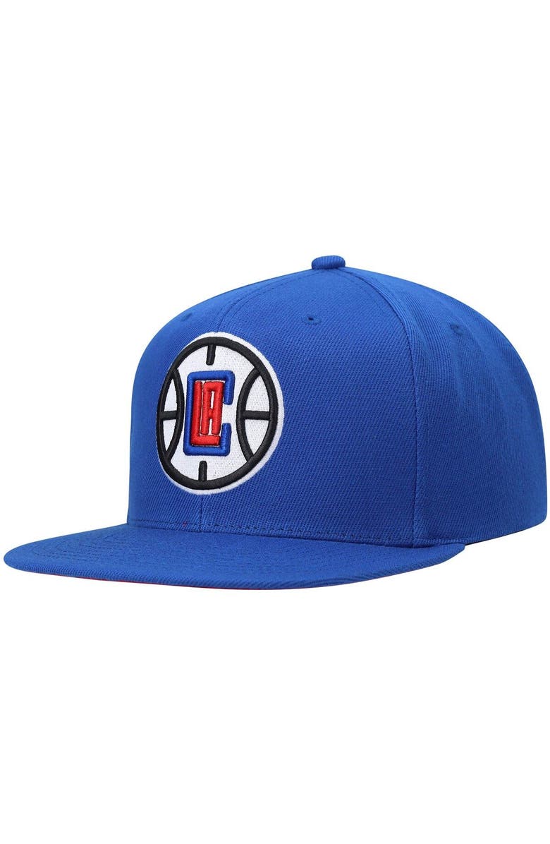 Mitchell & Ness Men's Mitchell & Ness Royal LA Clippers Core Side Snapback Hat, Alternate, color, 