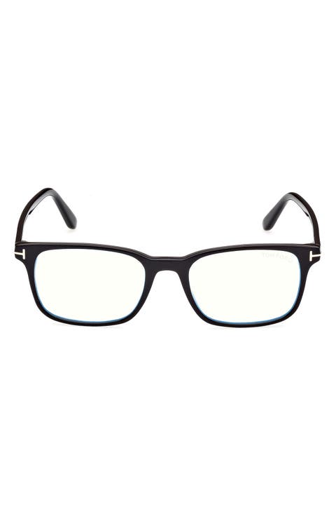 55mm Rectangular Blue Light Blocking Glasses