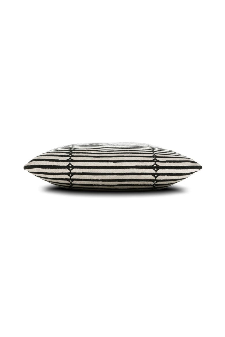 Sincerity Indoor & Outdoor Woven Accent Pillow, Alternate, color, Ebony