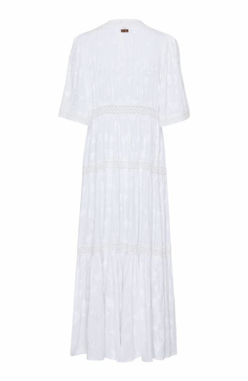 Vilebrequin Disco Butterflies Rayon Dress In Blanc