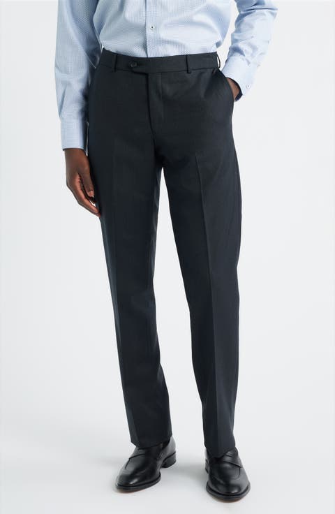 Flat Front Serge Twill Dress Pants