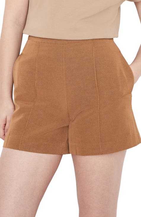 Tailored Cotton Blend Shorts