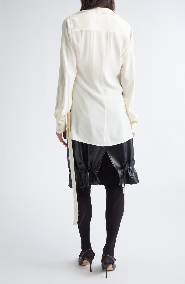 renaissance renaissance Yas Tie Neck Top, Alternate, color, Cream