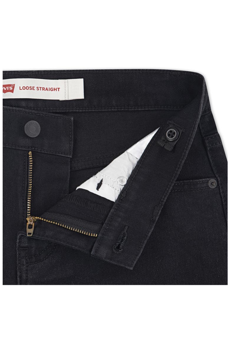 Kids' Loose Straight Fit Jeans, Alternate, color, BLACK STRETCH