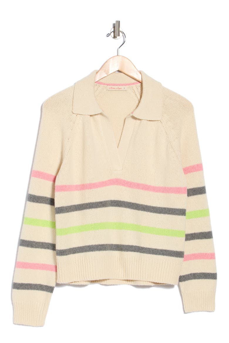 Berkeley Striped Sweater Polo, Main, color, MULTI STRIPE
