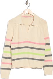Marine Layer Berkeley Striped Sweater Polo