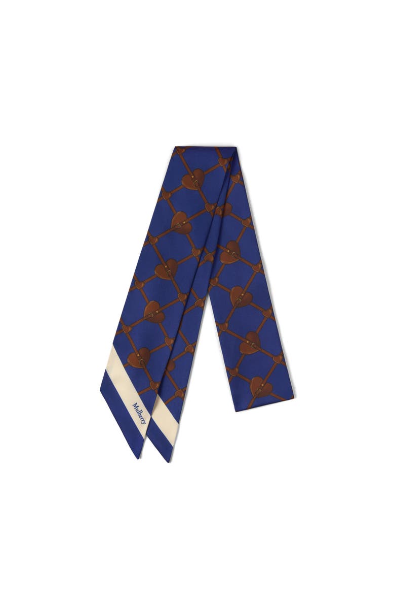 Mulberry Heart Pocket Skinny Scarf, Main, color, Pigment Blue