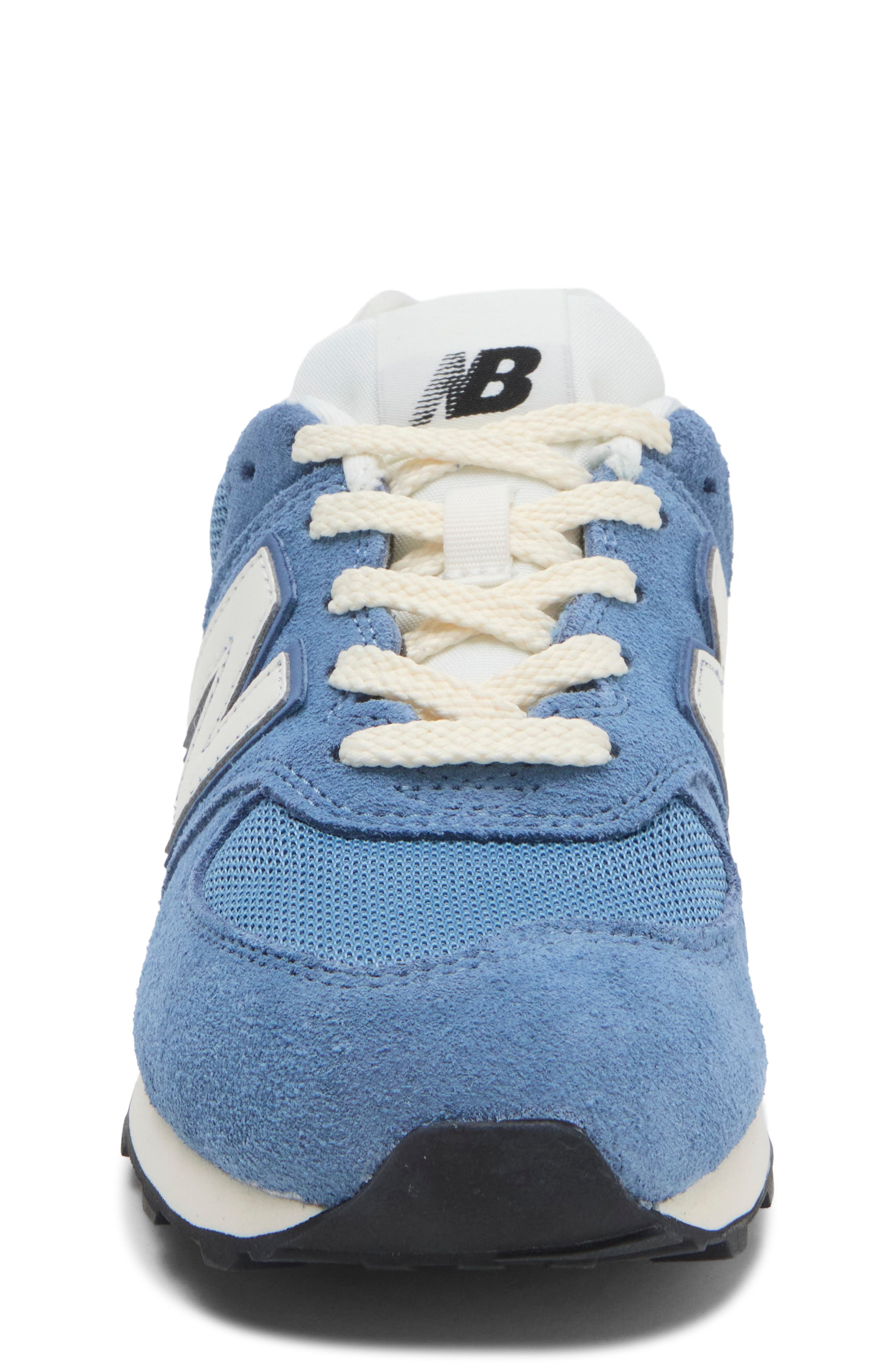 Kids' 574 Running Shoe, Alternate, color, HERON BLUE/ SEA SALT
