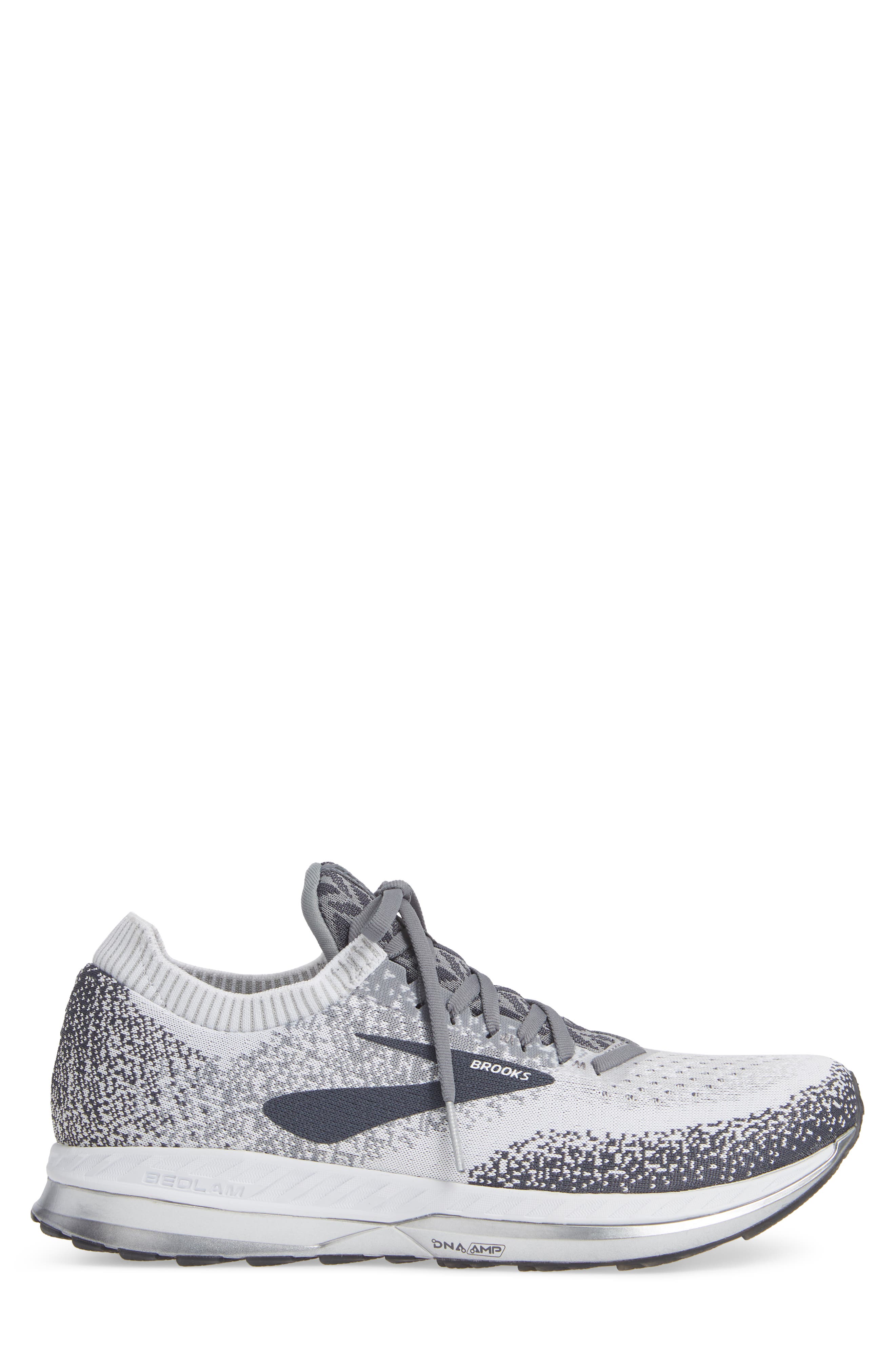 Bedlam Running Shoe, Alternate, color, GREY/ WHITE/ EBONY