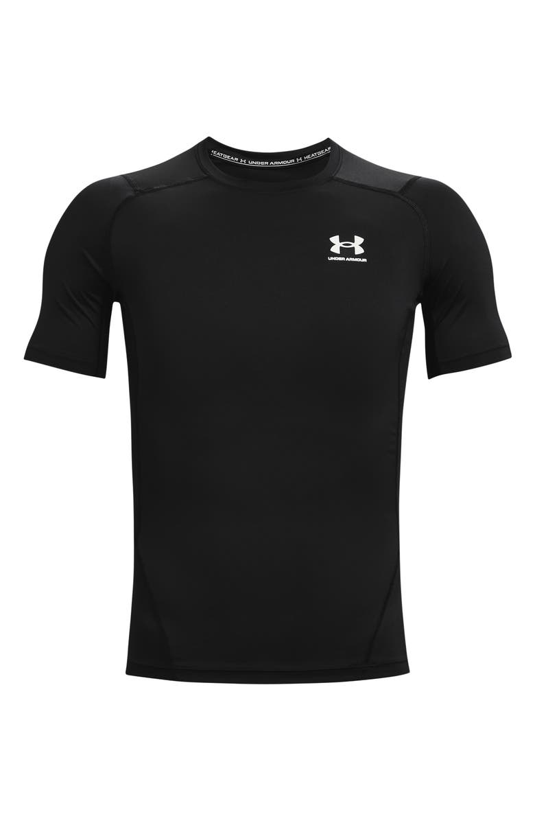 Under Armour HeatGear<sup>®</sup> Armour Compression Performance T-Shirt, Alternate, color, Black