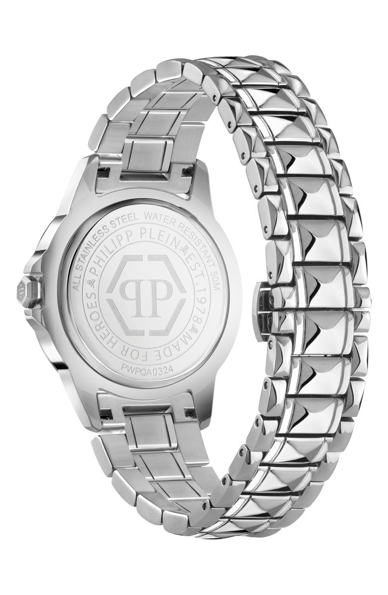 PHILIPP PLEIN Rock Bracelet Strap Watch, 38mm, Alternate, color, Stainless Steel