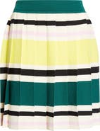 Marimekko Runous Helvi Stripe Pleated Knit Skirt