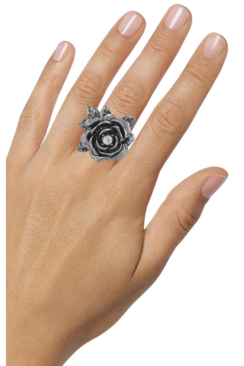 Flower Ring, Alternate, color, Silver