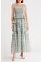Floral Smocked Ruffle Cotton Maxi Dress