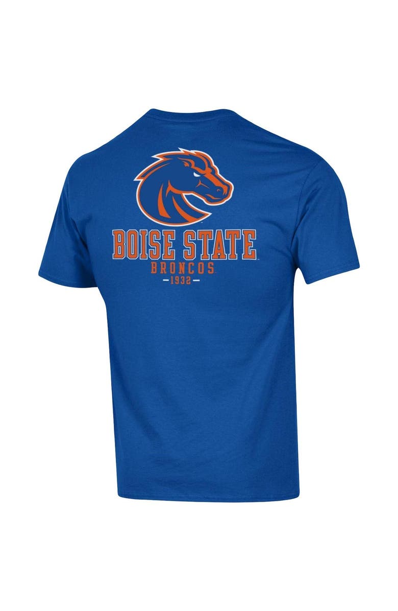 Champion Men's Champion Royal Boise State Broncos Stack 2-Hit T-Shirt, Alternate, color, 