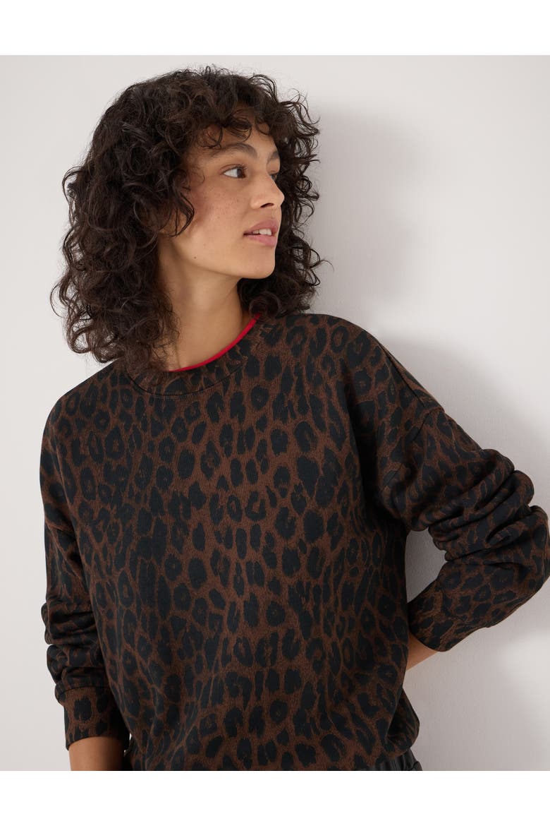 Leopard Print Sweatshirt, Alternate, color, Soft Leopard