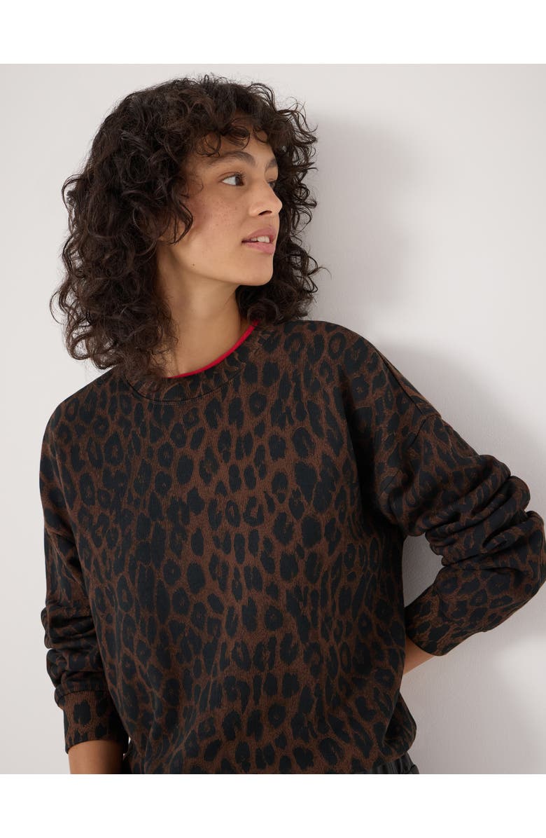 Hush Leopard Print Sweatshirt, Alternate, color, Soft Leopard