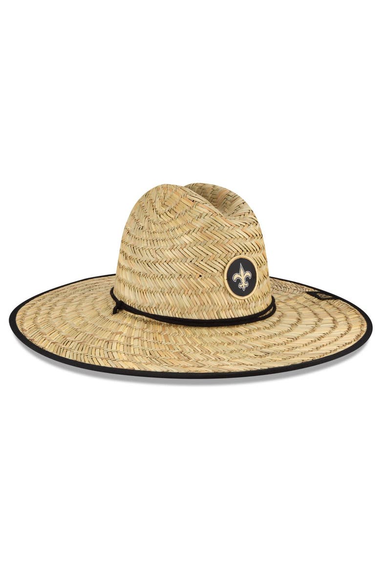 Men's New Era Natural New Orleans Saints NFL Training Camp Official Straw Lifeguard Hat, Alternate, color, Natural